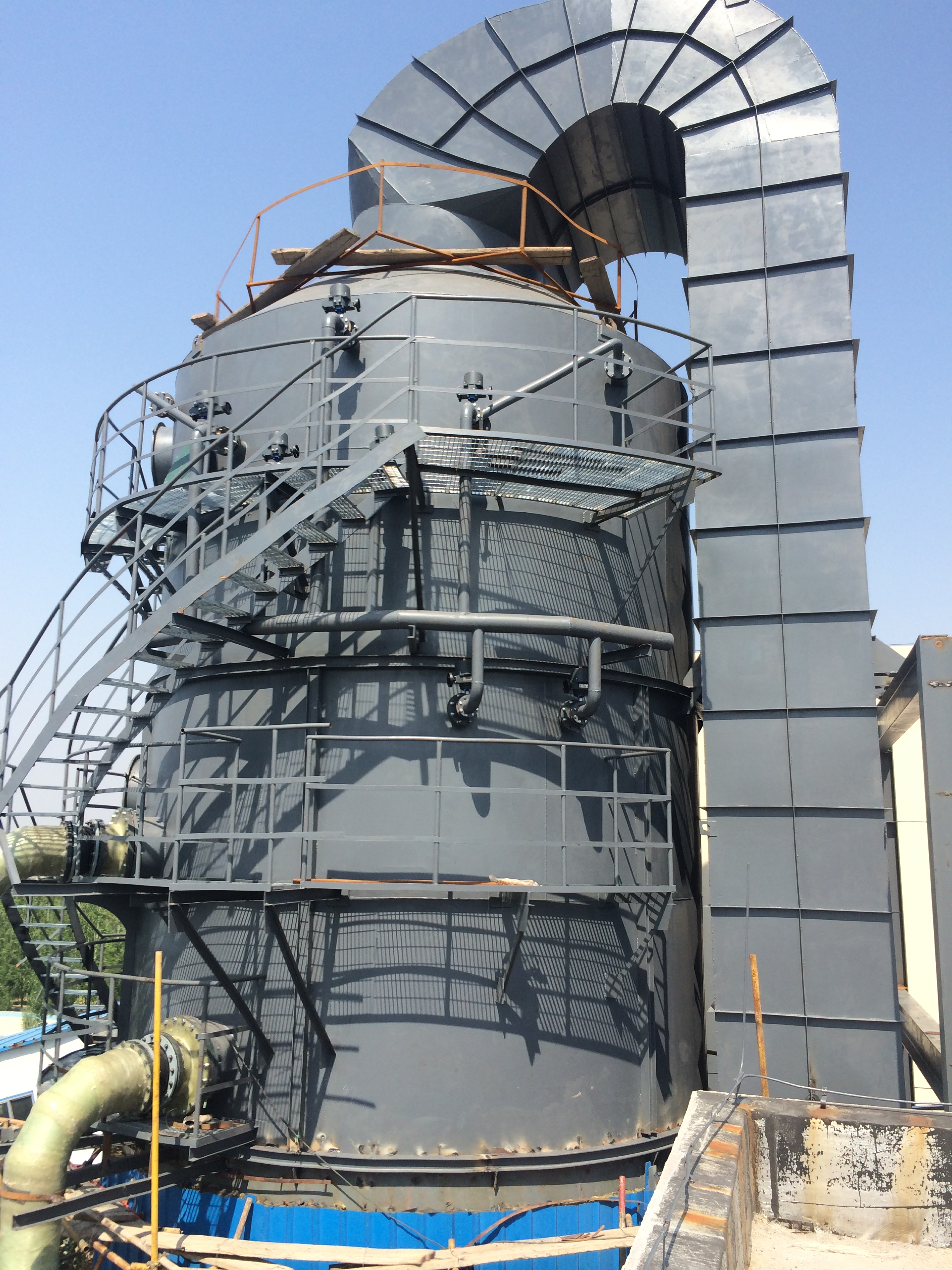 熱電行業(yè)-淄博蟠龍熱力75t/h+35 t/h鍋爐煙氣脫硫超低排放脫硝工程