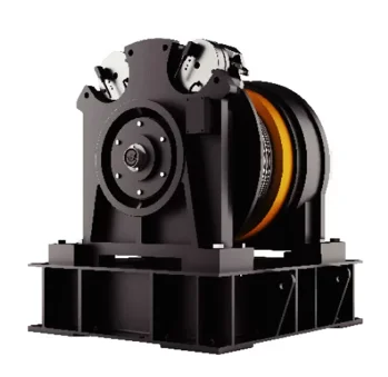 Gearless elevator traction machine