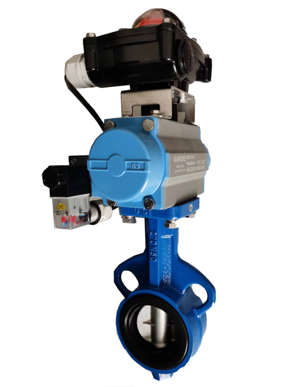 Pneumatic butterfly valve