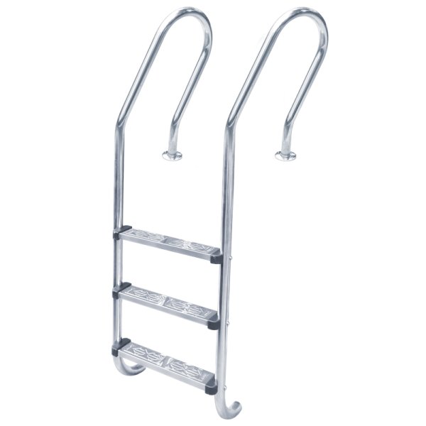 游泳池爬梯下水扶梯踏板不銹鋼304加厚可定制316拉絲扶手