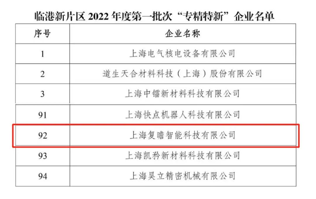 上海復瞻智能科技有限公司