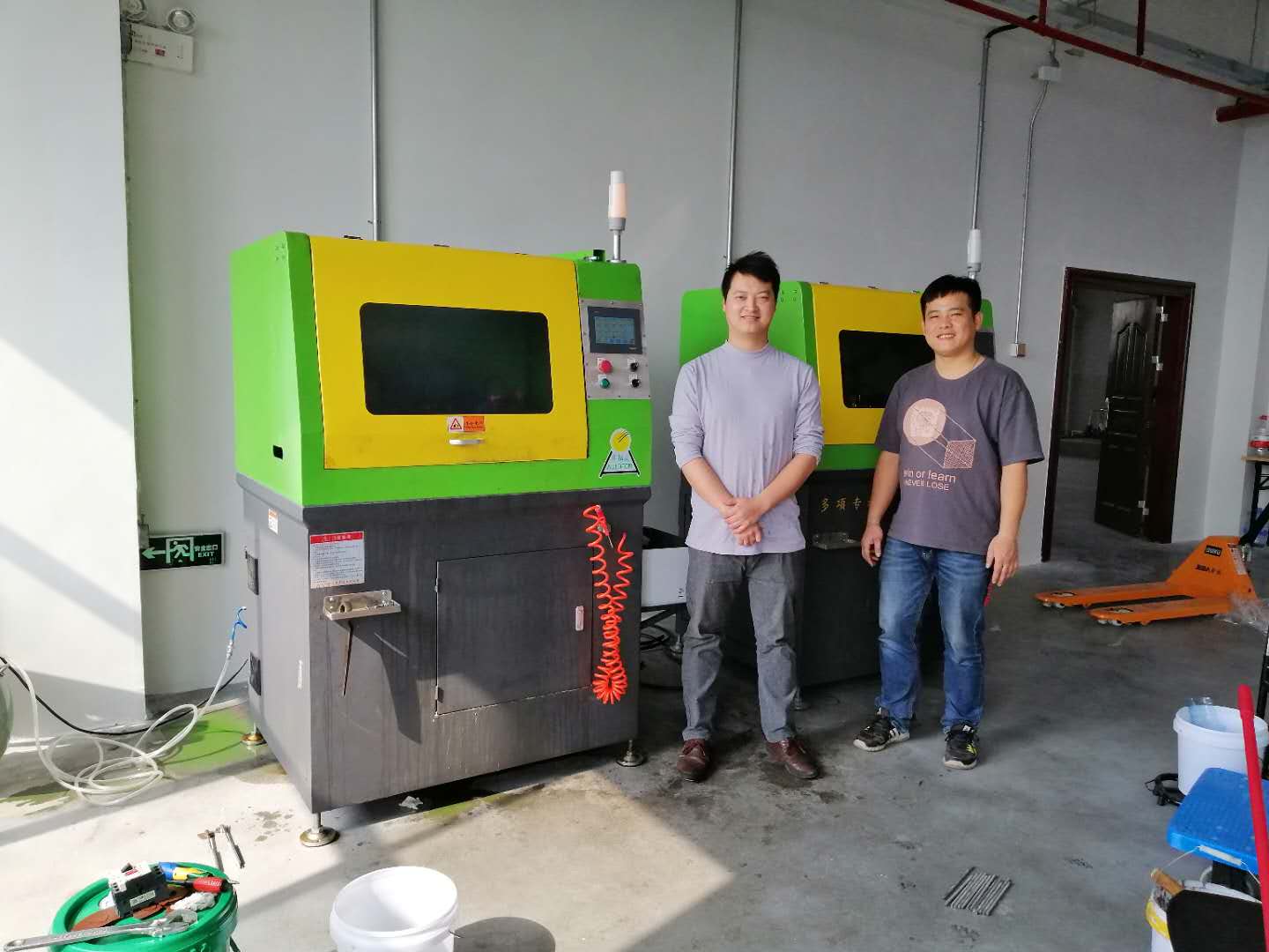 洛陽某客戶高效率非晶磁芯切割機設備，硅鋼磁芯切割機設備