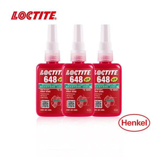 乐泰648厌氧胶 loctite 648 圆柱型固持胶