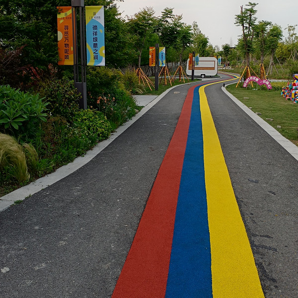 上海崇明上實和風院健身路道塑膠跑道