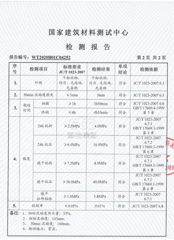 特種自流平砂漿