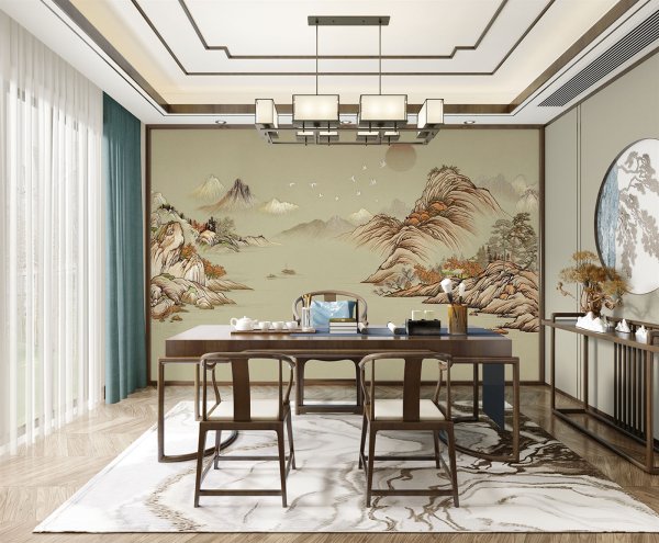 獨(dú)繡山水 裝飾畫(huà)（1）