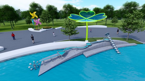 濱水廣場(chǎng)戲水區(qū)