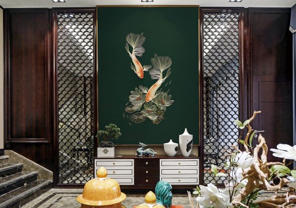 獨繡喜慶 裝飾畫（2）