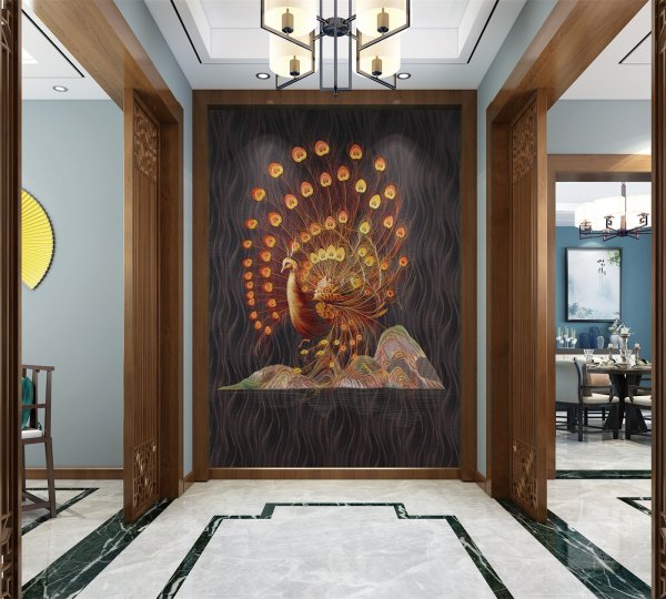 獨繡喜慶裝飾畫（6）