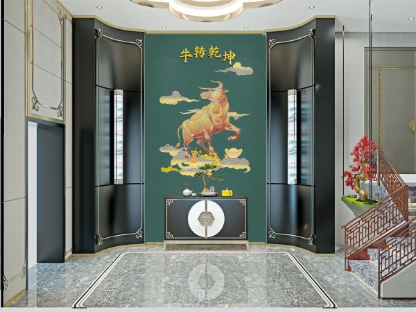 獨繡喜慶裝飾畫（9）