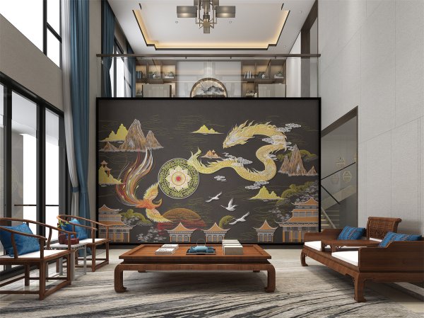 獨繡喜慶裝飾畫（11）