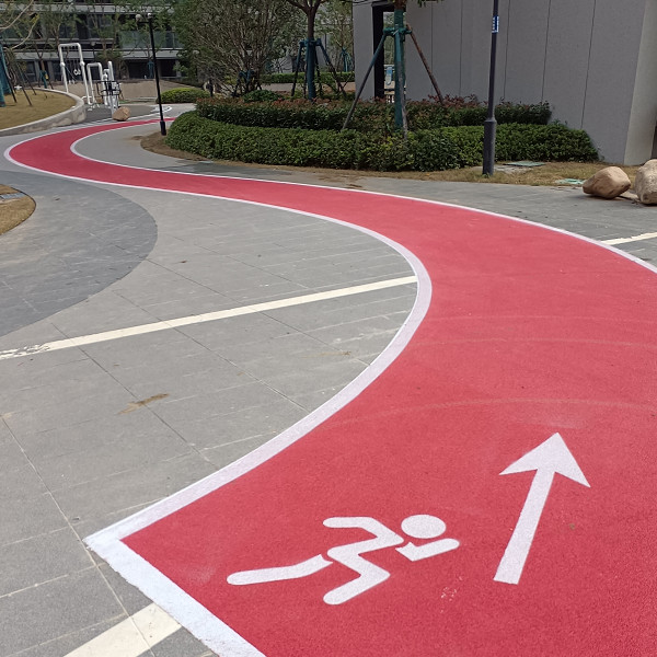 無錫梁溪濱河雅園小區(qū)健身塑膠跑道