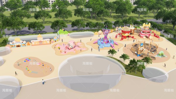 北京歡樂谷餅干小鎮無動力主題樂園