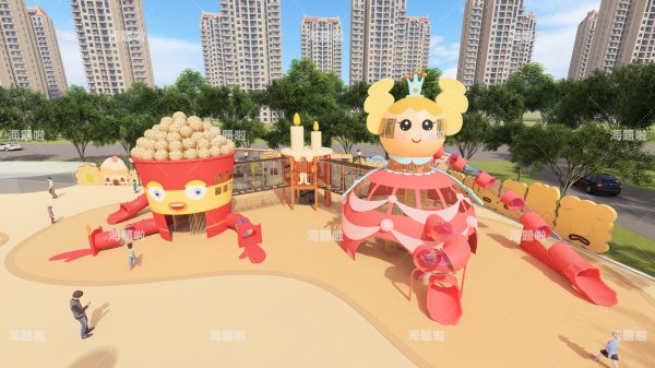 北京歡樂谷餅干小鎮無動力主題樂園