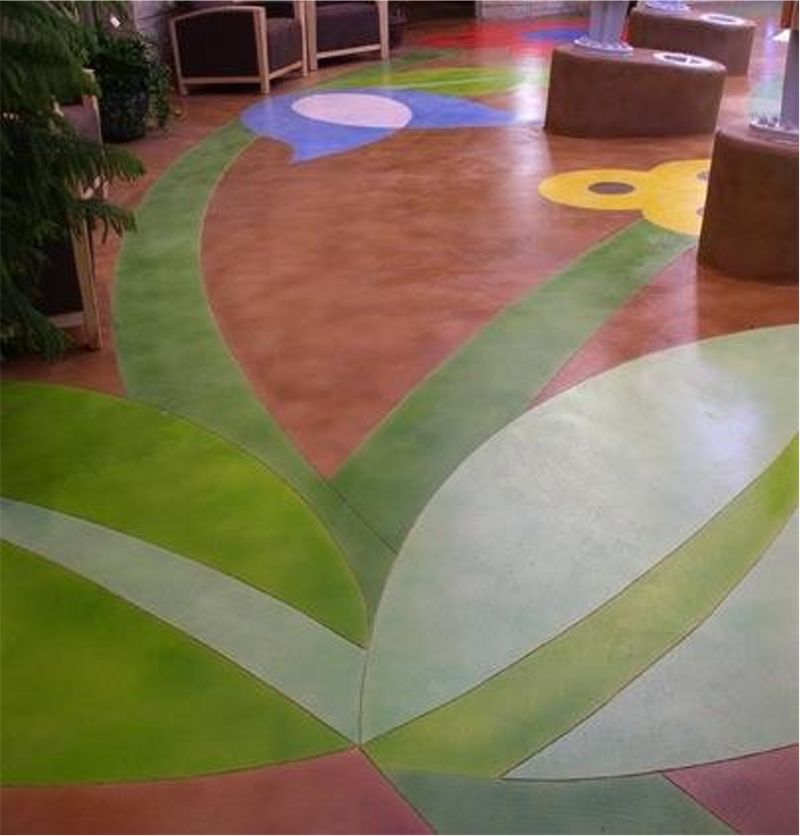 彩色拼花地坪