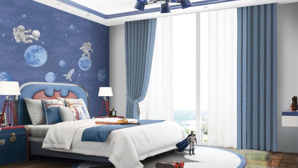 高精密獨(dú)幅提花背景墻布3-星際迷航