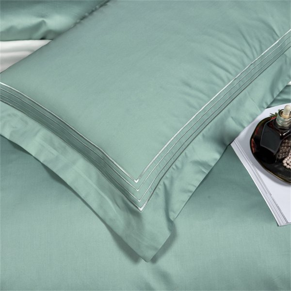青花綠(進口100支雙股棉),床上用品四件套