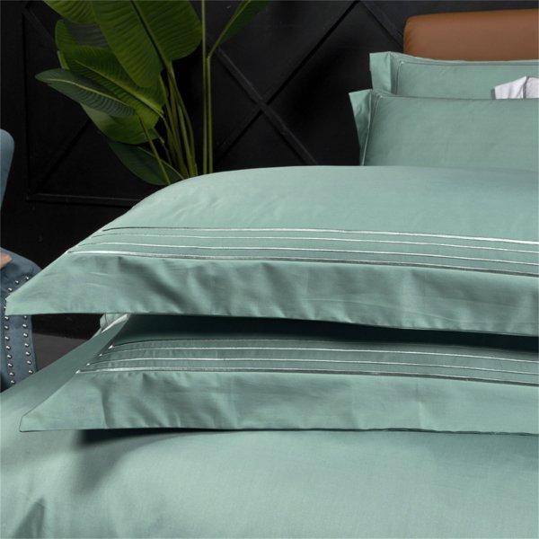 青花綠(進口100支雙股棉),床上用品四件套