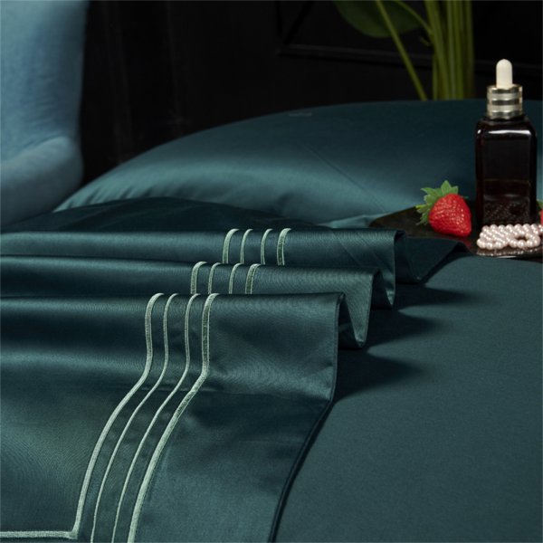 松花綠(進口100支雙股棉),床上用品四件套