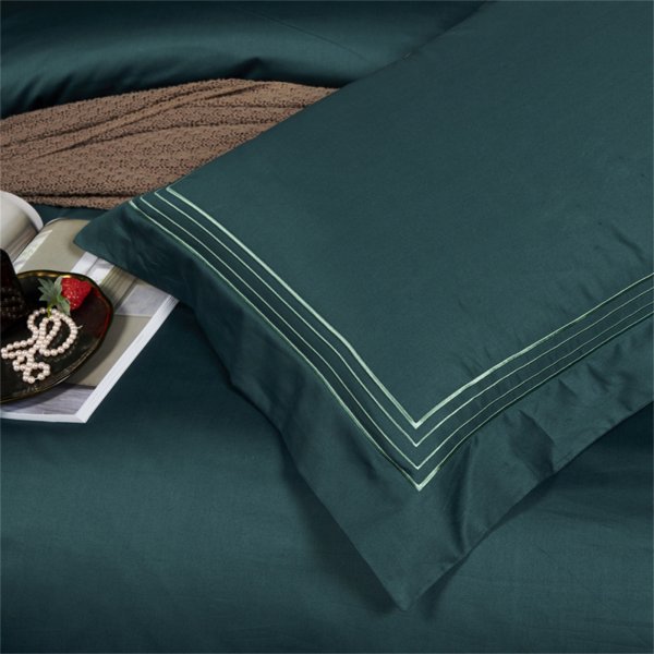 松花綠(進口100支雙股棉),床上用品四件套
