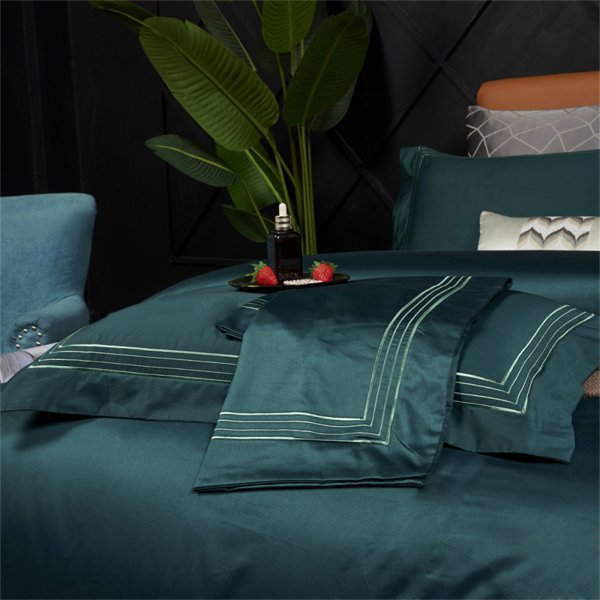 松花綠(進口100支雙股棉),床上用品四件套