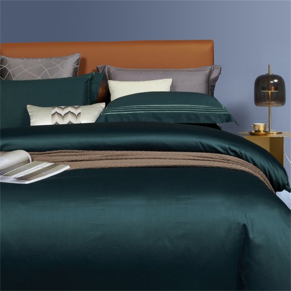 松花綠(進口100支雙股棉),床上用品四件套