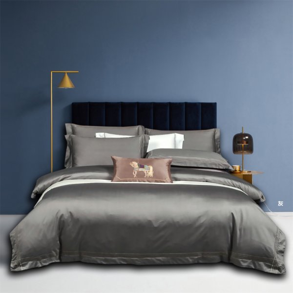 灰色(進(jìn)口100支雙股棉),床上用品四件套