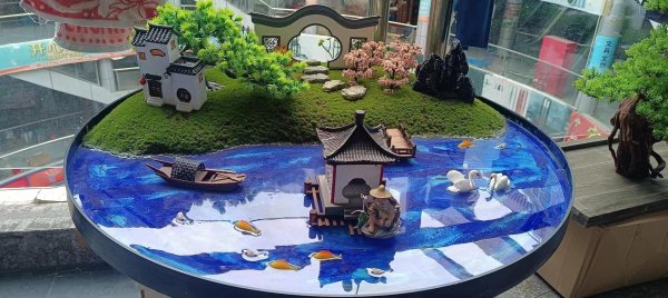 家具式餐桌場景沙盤模型