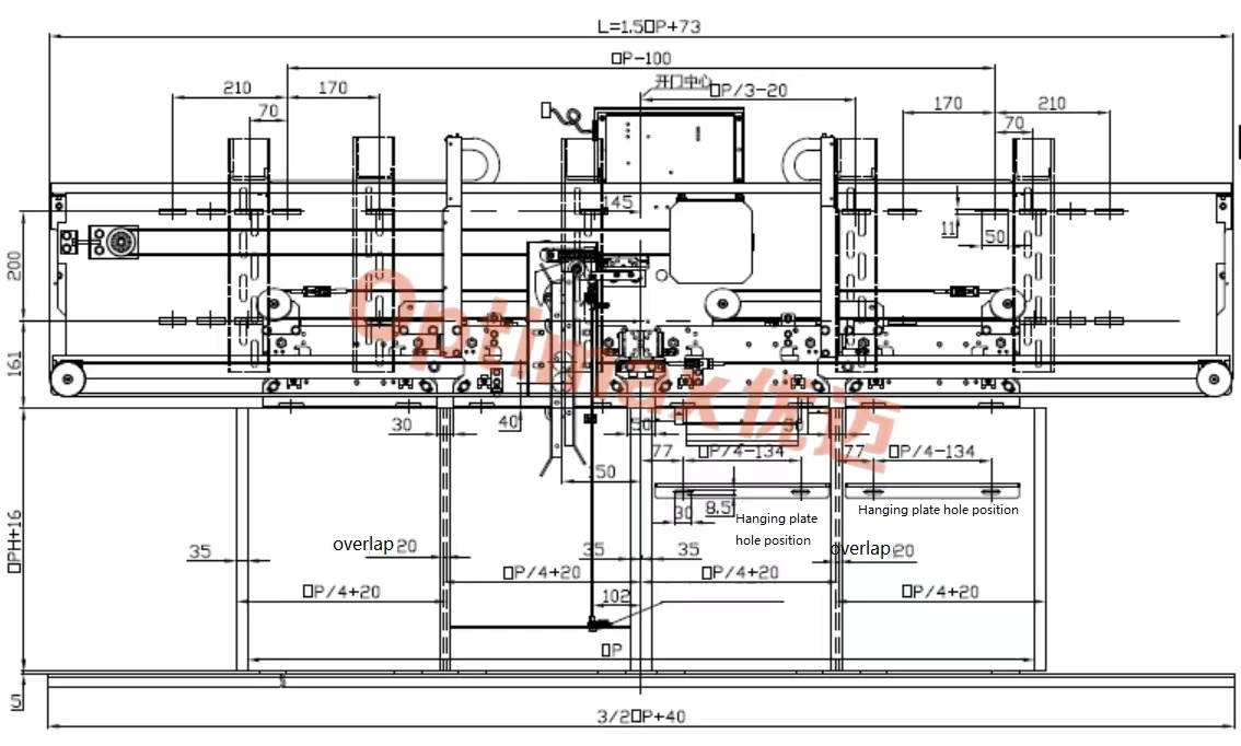 integrated four panel center opening door system