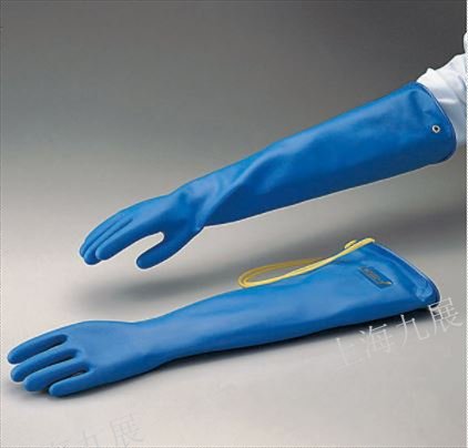 原装进口HanakiF-TELON耐酸长型手套(耐氟酸、王水等强酸)B-22L女用(长)