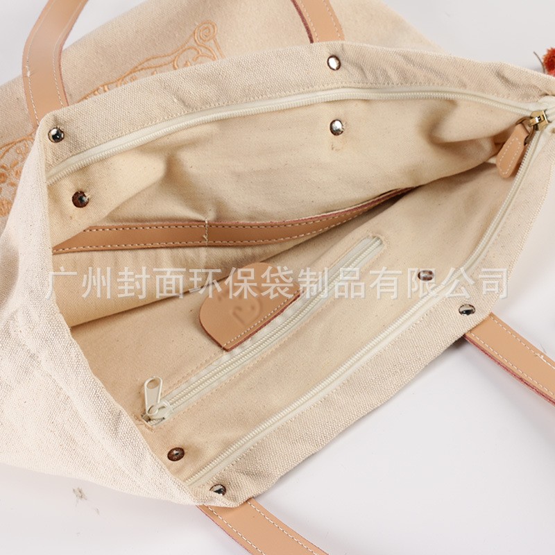 廣東批發創意刺繡棉布袋 時尚印花棉布手提袋 廣告購物手提袋工廠