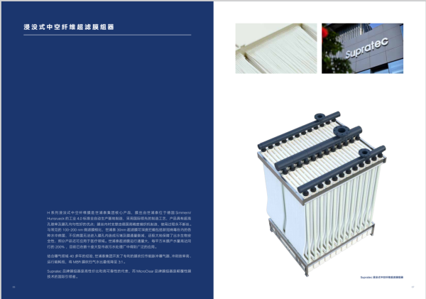 浸沒式中空纖維超濾膜組器