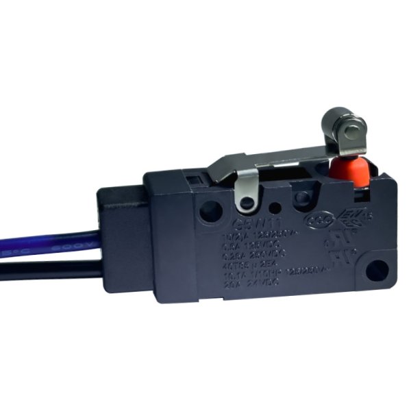 原裝防水防塵微動開關三線行程限位滑輪直桿模擬壓桿高壽命