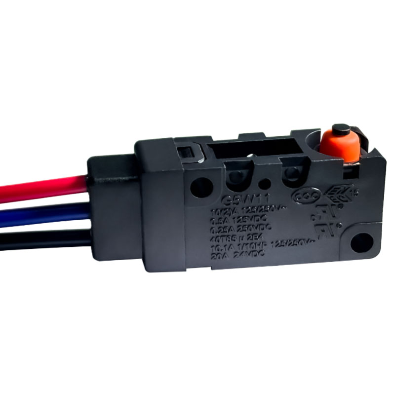 原裝防水防塵微動開關三線行程限位滑輪直桿模擬壓桿高壽命