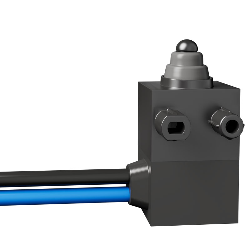 IP67防水微動開關小型行程限位開關2腳防油防塵常開/閉帶線