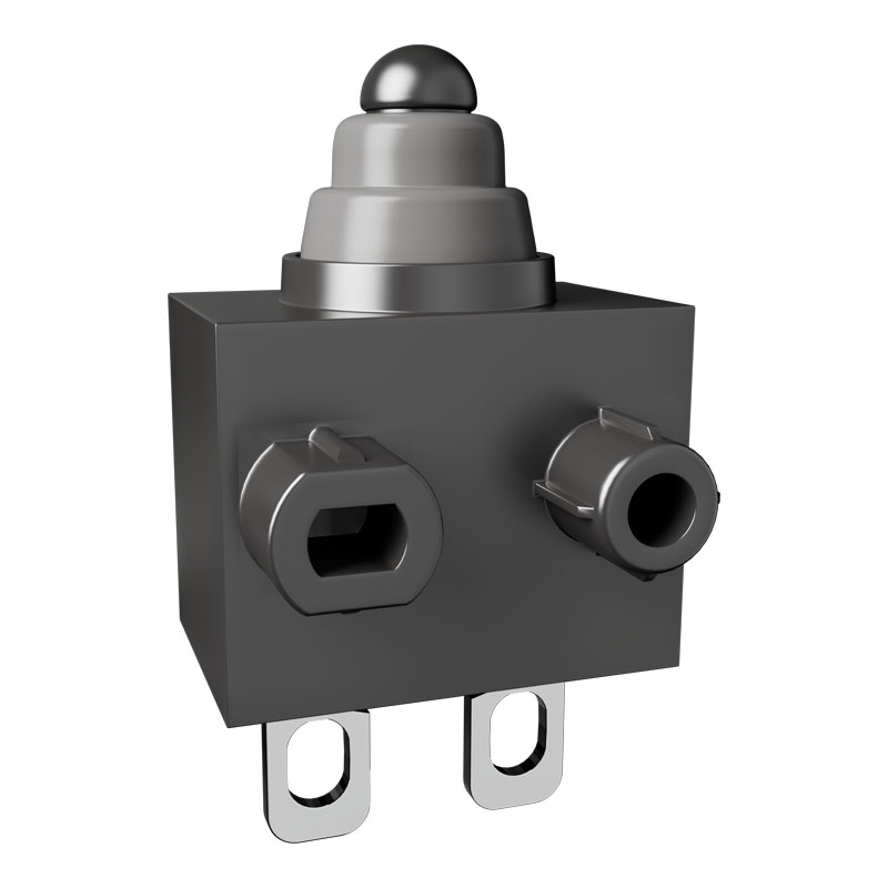 IP67防水微動開關小型行程限位開關2腳防油防塵常開/閉帶線