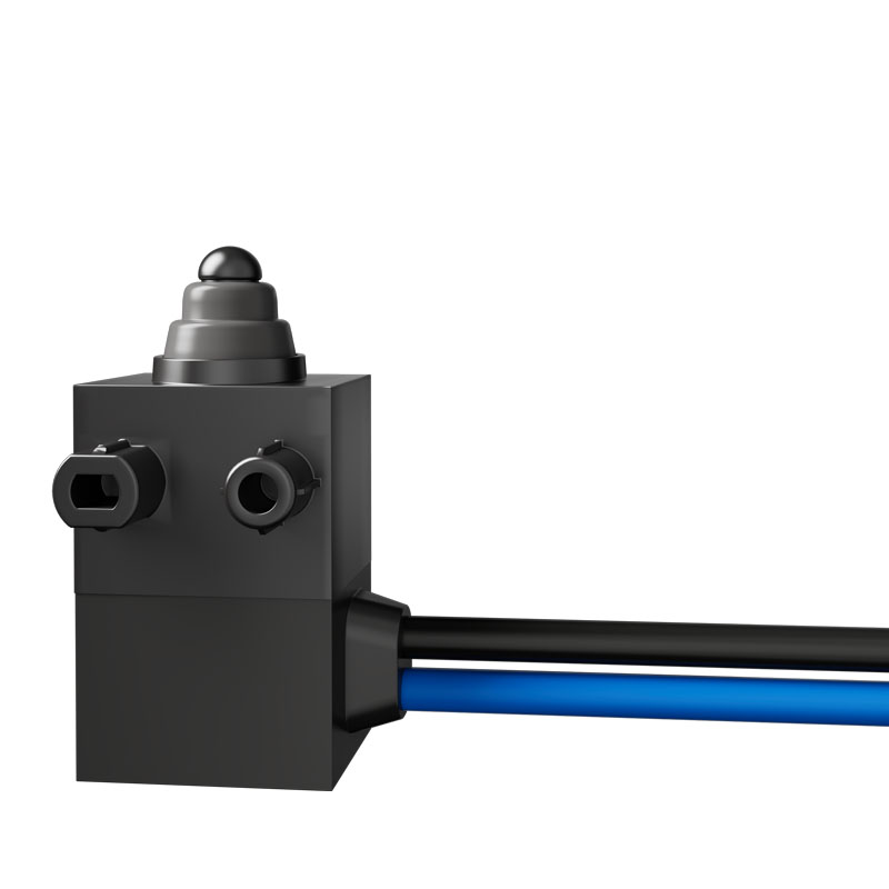 IP67防水微動開關小型行程限位開關2腳防油防塵常開/閉帶線