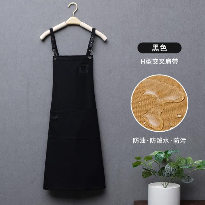 家用廚房圍裙女防水防油2022新款網(wǎng)紅做飯工作服可印logo