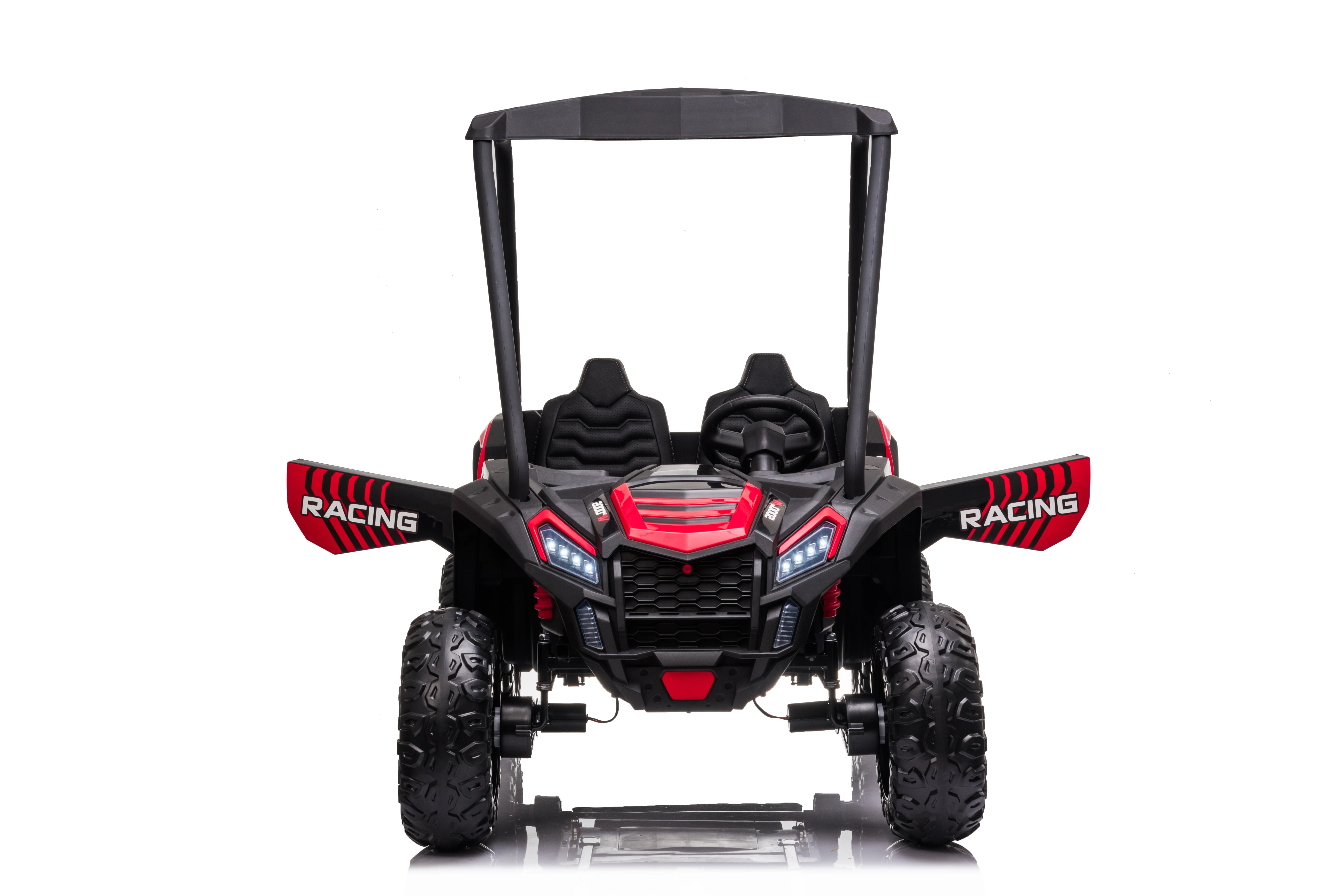 親子雙座電動車帶棚