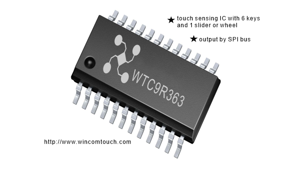 WTC9R363---觸摸IC感應滑條/滾輪IC