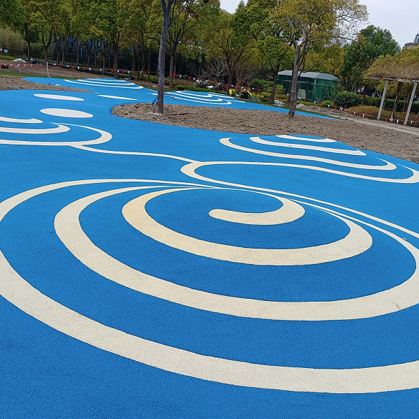 上海浦東陸家嘴竹園綠地公園塑膠跑道