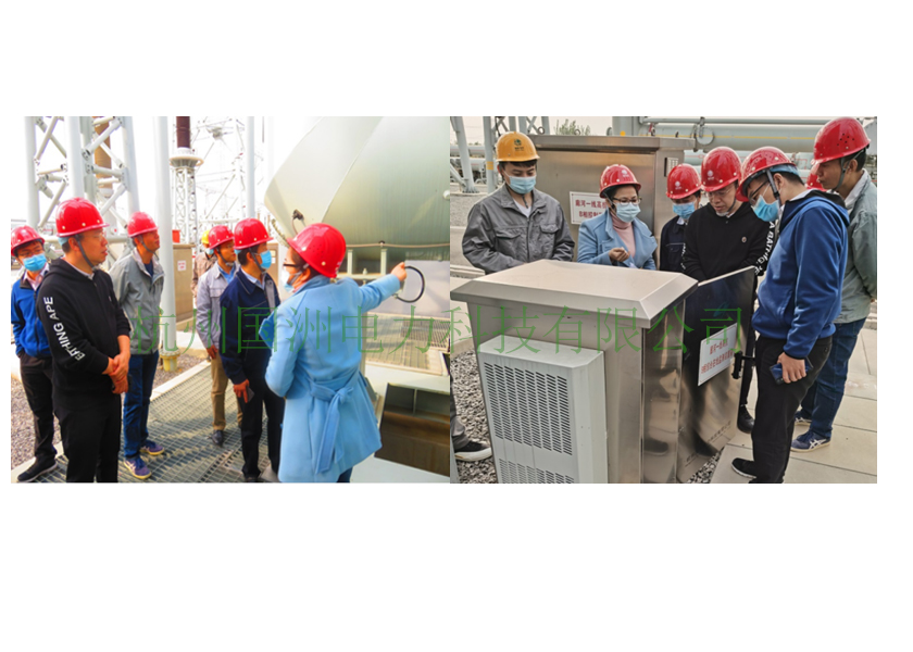 國家電網公司相關領導視察我公司投運的GZOLM-1000型特高壓電抗器多參量監測與融合評價系統運行狀況