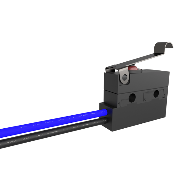 卡西明防水微動開關帶線三腳行程限位開關檢測叉車配件液壓升降