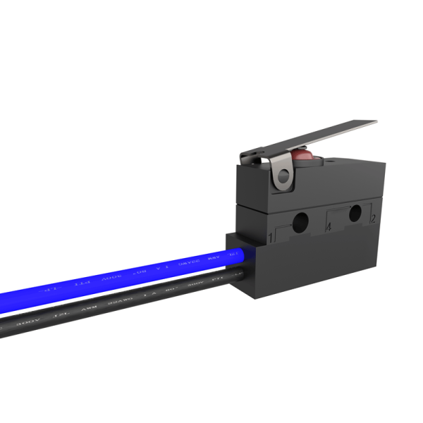 卡西明防水微動開關帶線三腳行程限位開關檢測叉車配件液壓升降