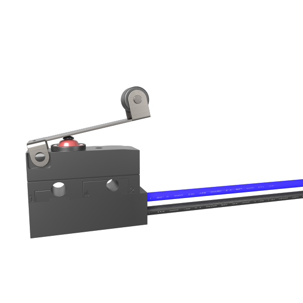卡西明防水微動開關帶線三腳行程限位開關檢測叉車配件液壓升降