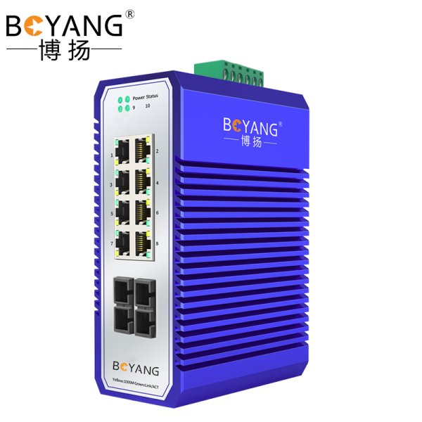 BY- ISMG208P 2光8電千兆工業(yè)交換機(jī)系列