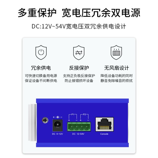 BY- ISMG208P 2光8電千兆工業(yè)交換機(jī)系列