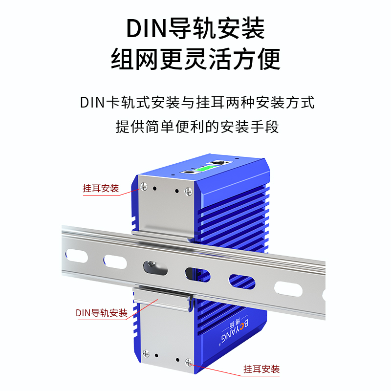 BY- ISUG204P 2光4電千兆工業(yè)交換機(jī)系列