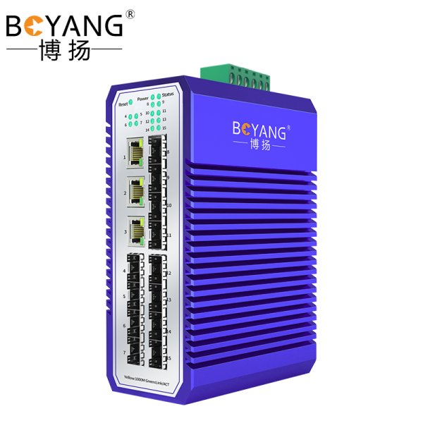 BY- ISUGC03P 12光3電千兆工業(yè)交換機(jī)系列