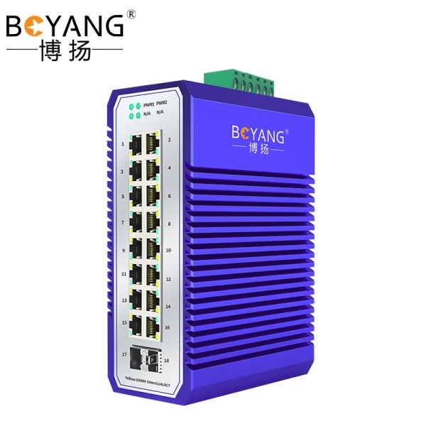 BY- ISUX216HP  2萬(wàn)兆光16電千兆工業(yè)交換機(jī)系列